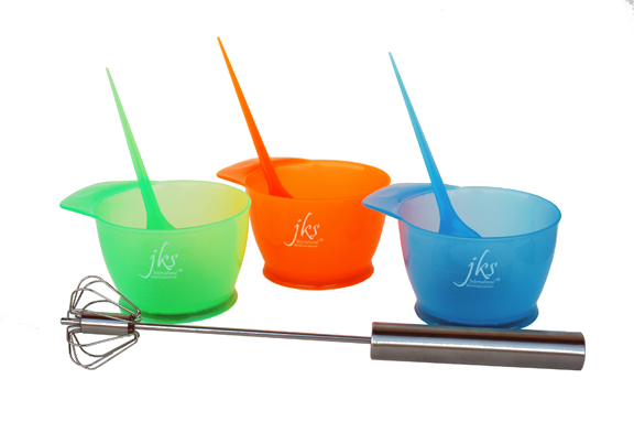 48 - JKS bowl, brush, & mixer