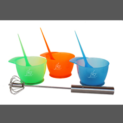 48 - JKS bowl, brush, & mixer