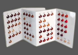 54 - JKS Professional Cream Hair Color Fiber Chart